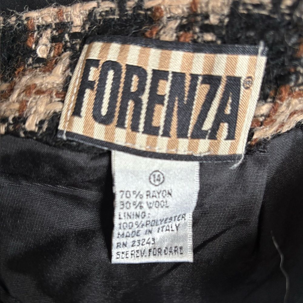 Y2K 90s Preppy Forenza Plaid Women's Wool Vintage 14 Skirt Made in Italy - Picture 4 of 7